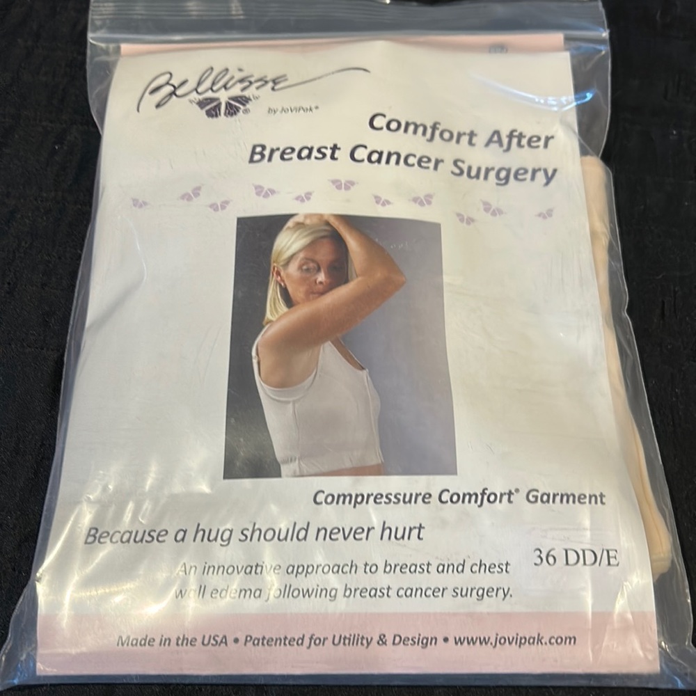Bellisse by JoViPak comfort after breast cancer surgery compressure garment 36DD